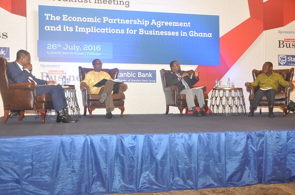 A scene from the Graphic Business/Stanbic Bank business meeting