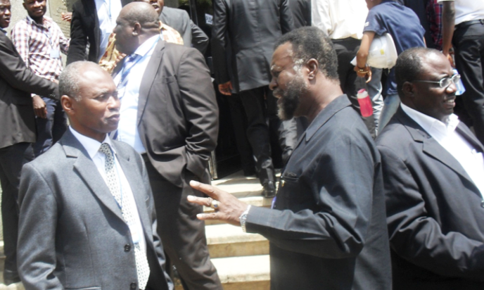 Dr Kwame Boakye addressing the SOVRAE at the conference at the Kpong Power generating station at Akuse