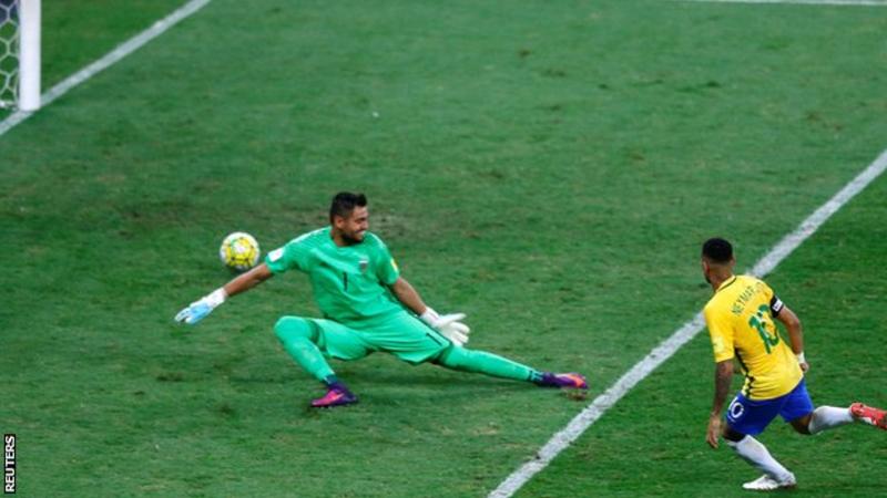 Neymar's goal was his 50th international goal for Brazil