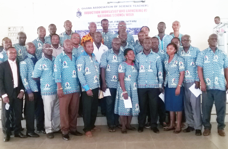 The executive members of GAST  at the launch of the National Science Week