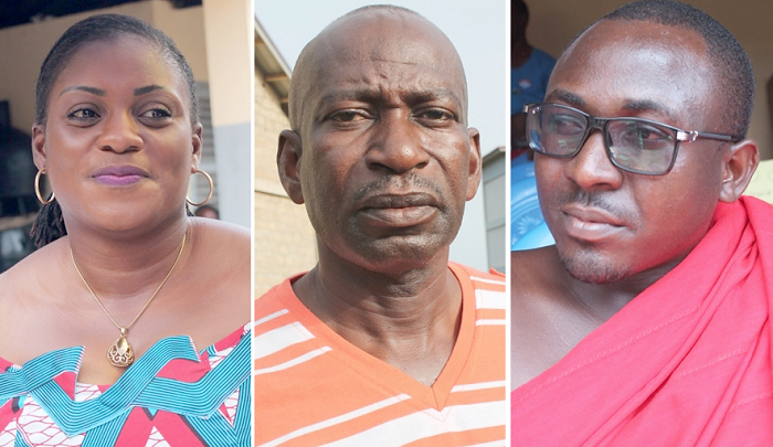Nana Ama Dokua — NPP, Mr Asiedu Offei — Independent candidate, Mr Yaw Appiah-Kubi — NDC