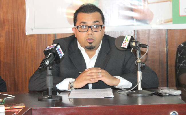 Kaylash Bana, Consumer Channel Group Director of Microsoft Ghana, addressing the media. Picture: BENEDICT OBUOBI  