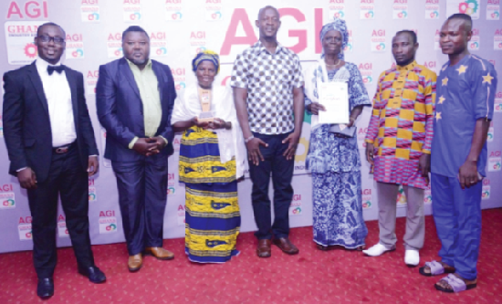 Some representatives of the company with representatives of the shea butter village