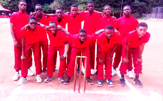 A line-up of the Mfantsipim school