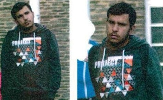 Police released pictures of the suspect after Saturday's raid on his flat