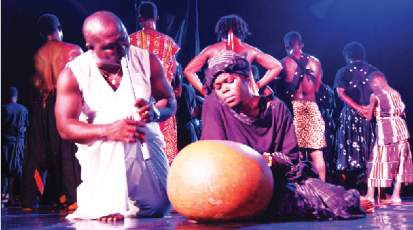 A scene from the ‘Broken Word, Broken World’ production