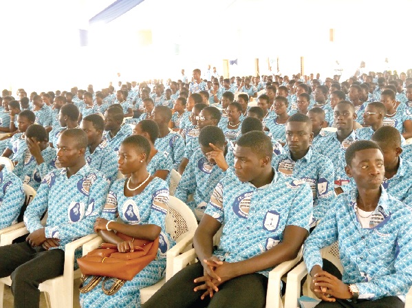 Students at the Speech and Prize-giving day