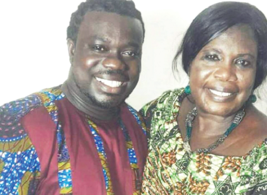 Obour and late mum, Christiana Addo