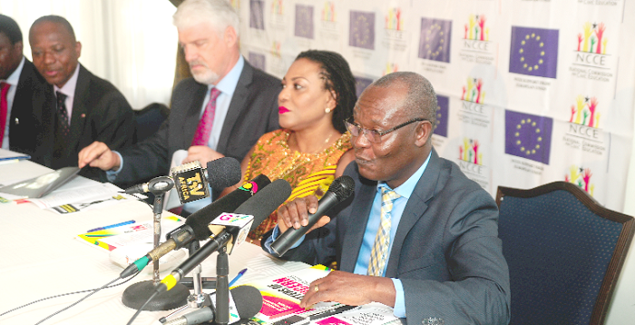 Mr  Samuel Asare Akuamoah  speaking at  the forum