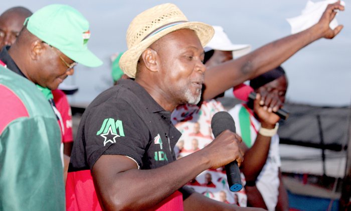  Nii Amasah Namoale at the rally. Picture: NII MARTEY M. BOTCHWAY
