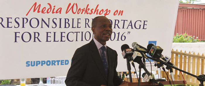 United Nations Development Programme (UNDP) Country Director, Mr Dominic Sam
