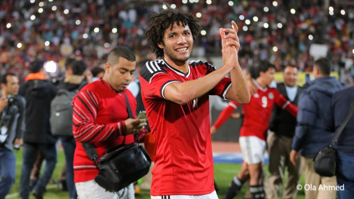 Arsenal midfielder Mohamed Elneny, a key member of the Egypt team.