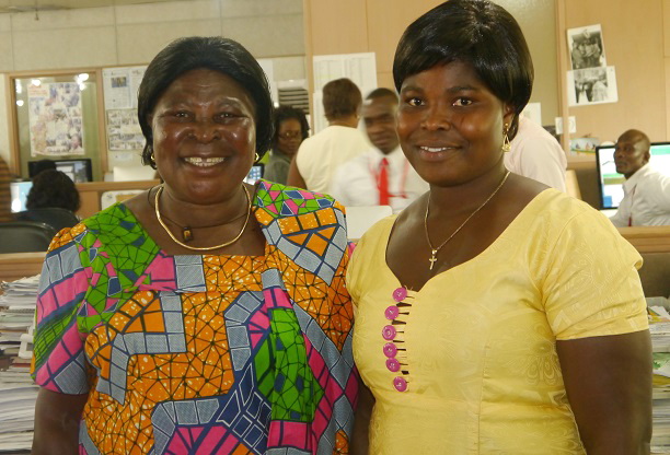 Madam Akua Donkor and Mrs Patricia Asante, her running mate