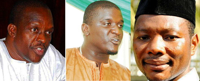 From left: Alban Bagbin, Anthony Kaboo , Bernard Mornah