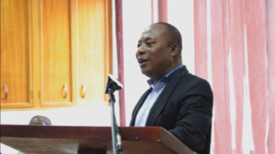  Mr Afeku addressing the participants