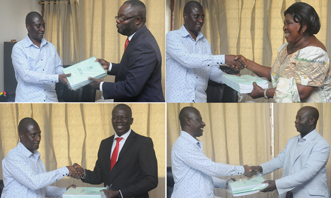 (Top left)Mr Kofi Akpaloo - Independent Peoples Party,(Top left)Madam Akua Donkor - Ghana Freedom Party ,(Down left)- Nana Agyenim Boateng - United Front Party,(Down right)- Mr Akwasi Addai Odike - United Progressive Party