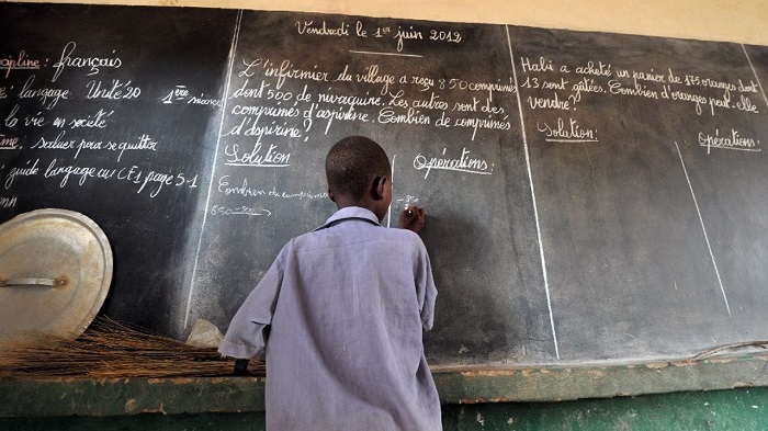 Teachers and students launched a crippling week-long strike in Niger to protest over the non-payment of salaries and scholarships. PHOTO: AFP Photo/Issouf Sanogo