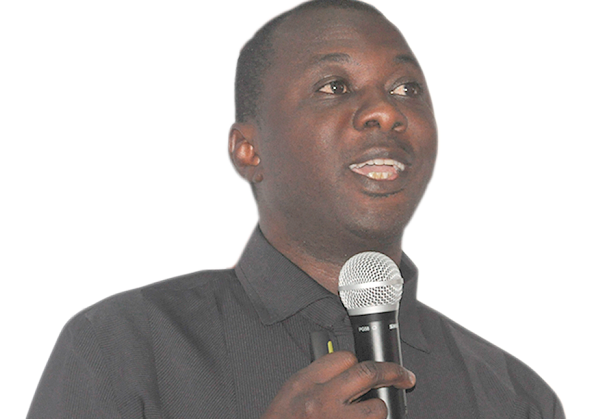 Dr Mohamed Amin Adam, the Executive Director of Africa Centre for Energy Policy, giving an overview of the report after the launch in Accra. Picture: GABRIEL AHIABOR