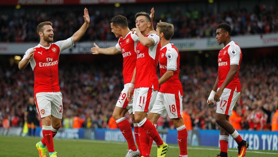 EPL REVIEW: Arsenal batter Chelsea, Man United thrash Leicester, Man City stay perfect