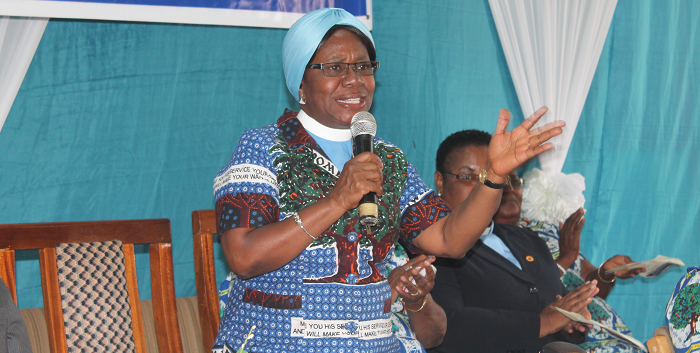 Ms Grace Amonoo addressing the participants. Picture: EDNA ADU-SERWAA
