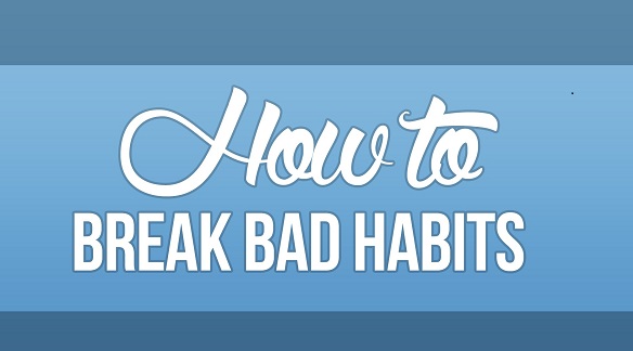 You can break bad habits by putting obstacles in place that stop you from carrying out the behaviour