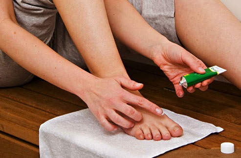 Anti-fungal ointments are also helpful.