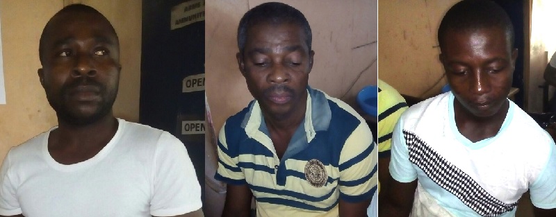 From left Stephen Asamoah,  Daniel Quartey and Solomon Agyiri