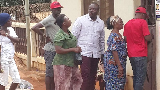 Some frustrated ECG customers in Tema. Picture: Della Russel Ocloo   