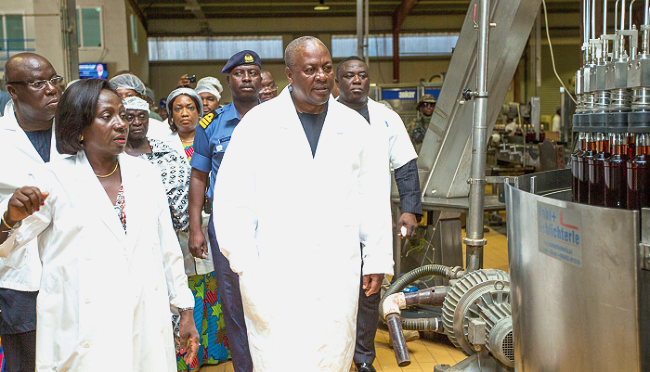 President inaugurates GIHOC Distilleries production plant