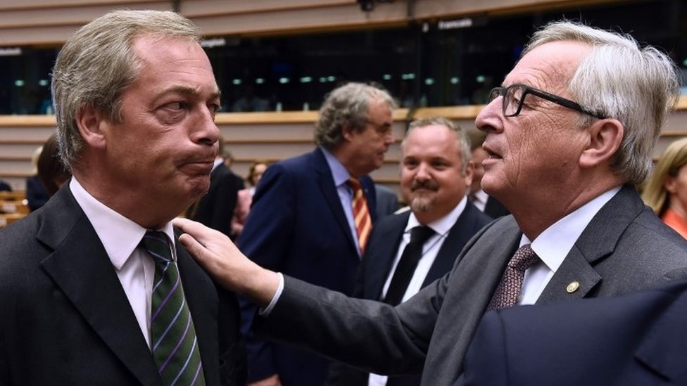 Bitter exchanges as EU parliament debates Brexit