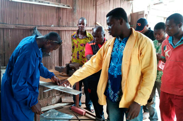 Artisans trained in cassava harvester production
