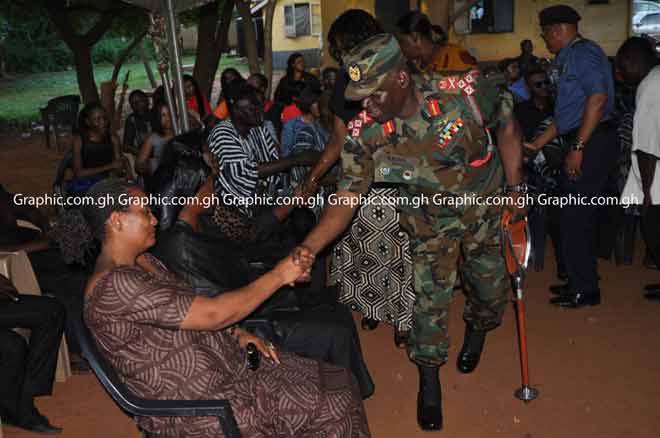 CDS Lt. Gen. Akwa calms tempers of officers, men of GAF over Cpt Mahama lynching