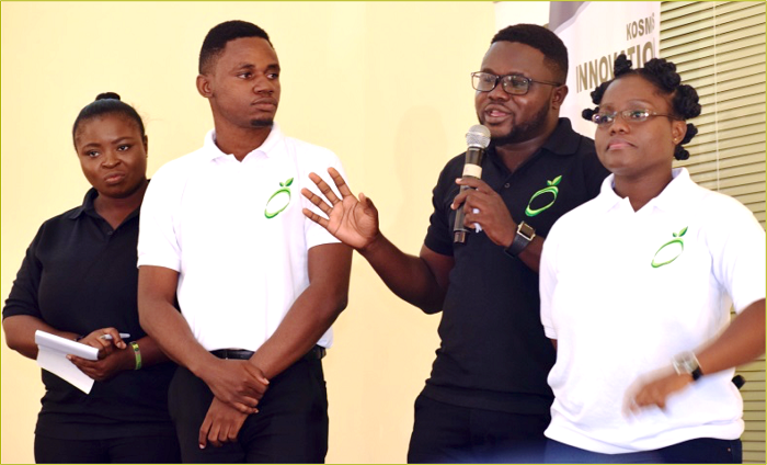 Some of the participants answering questions after presenting their business plan