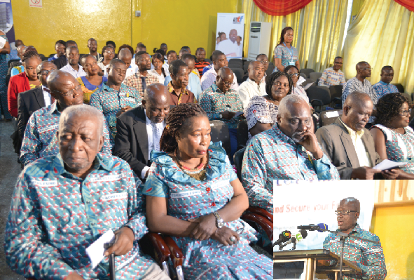 • The gathering - Mr George Asare Yamoah adressing the gathering