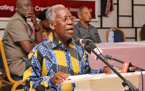 Mr Kojo Yankah, the Chairman of Osagyefo Kwame Nkrumah Genius Award delivering some remarks. Picture: NII MARTEY M. BOTCHWAY