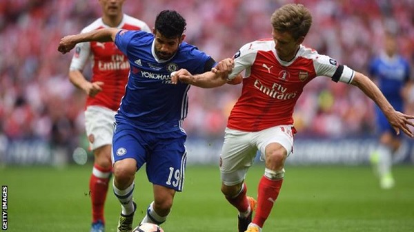 Costa scored 22 goals in 42 games in all competitions for the Premier League champions