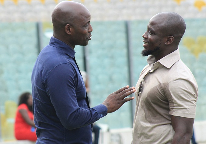 Tony Baffoe and Stephen Appiah