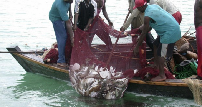 Some fisherfolk at sea (Library photo)