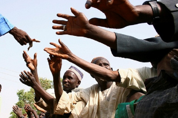 Giving involves a wide variety of actions including picking of someone who has fallen