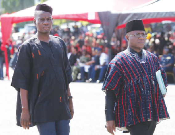 From left: Minority leader Haruna Iddrisu and Majority leader Osei Kyei Mensa Bonsu
