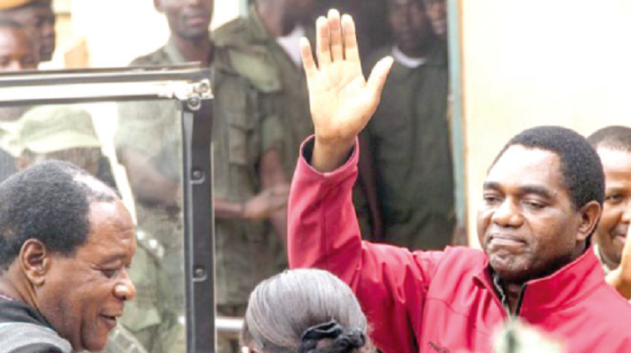 • Opposition leader Hakainde Hichilema is facing treason charges