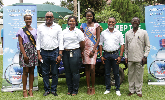 • Some officials of Voltic and Environment360 after the programme
