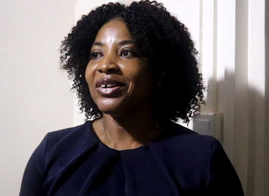 Her Worship, Maame Efua Tordimah, a Magistrate at the Madina Court, sharing what she picked up from the training programme in an interview with Graphic Online