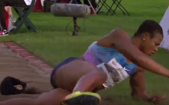 Blessing Okagbare-Ighoteguonor suffered something of a unfortunate incident in Oslo
