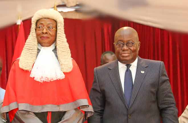 Justice Sophia Akuffo takes office as Chief Justice