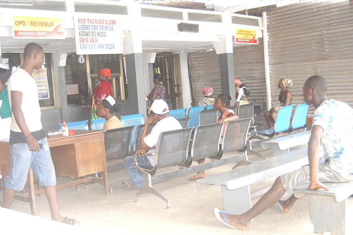  Patients waiting their turn at an Outpatients Department