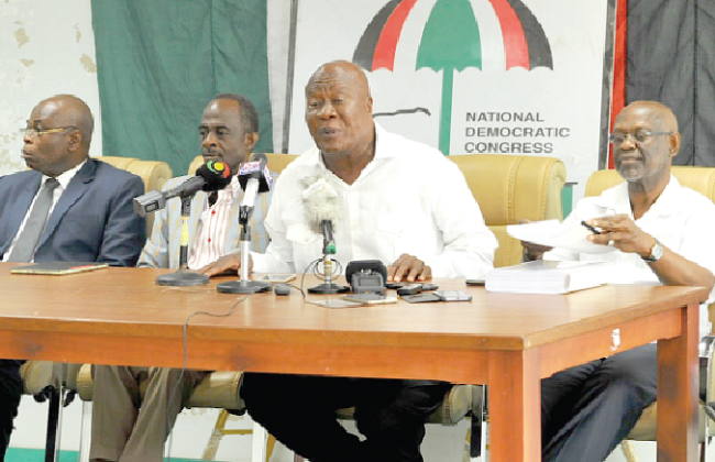 Mr Kofi Portuphy speaking after receiving the report