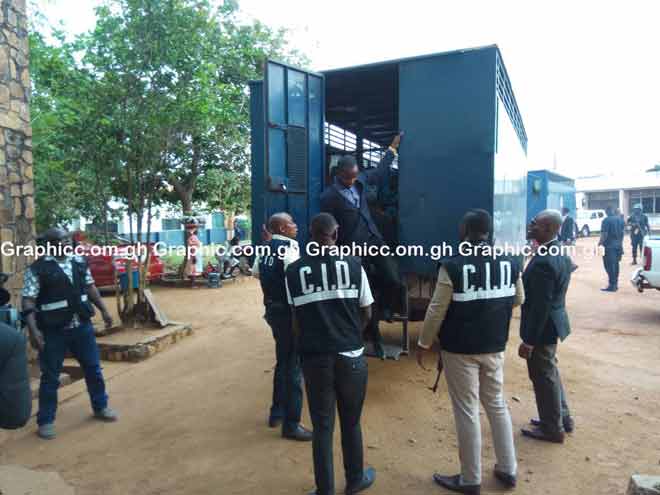 53 Major Mahama suspects in court Wednesday morning. PHOTOS by Seth J. Bokpe