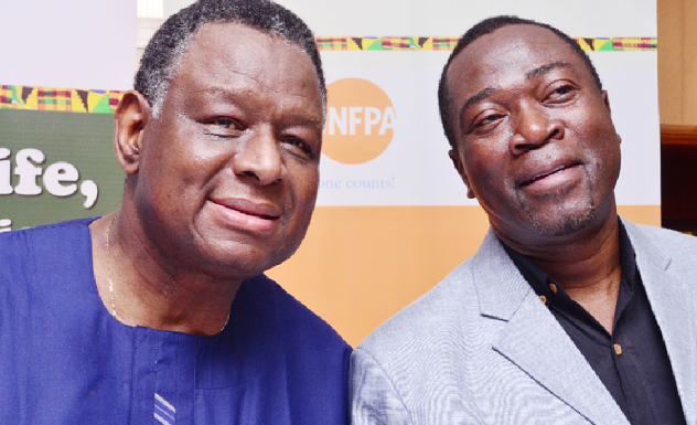 Prof. Babatunde Osotimehin (left) with Babatunde A. Ahonsi