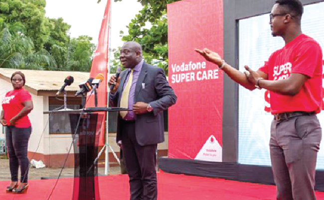 Mr Vincent Sowah Odotei, Deputy Minister of Communication, speaking at the programme
